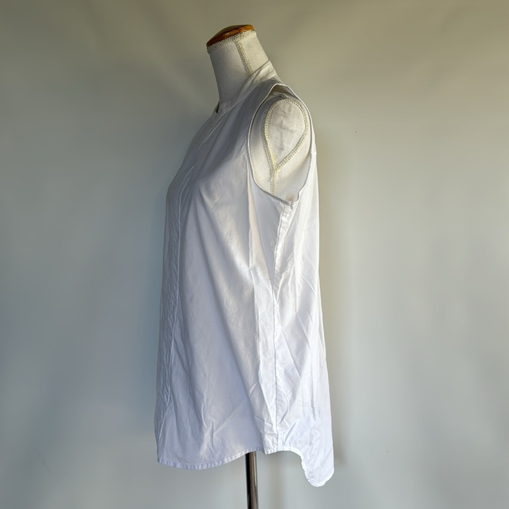 Eileen Fisher Sleeveless Poplin Top - sz S - Picture 4 of 6
